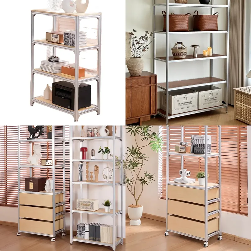 カスタムアルミ製DIY多層フロア収納ラック、オーシャンパネル - Storage のレビューと価格