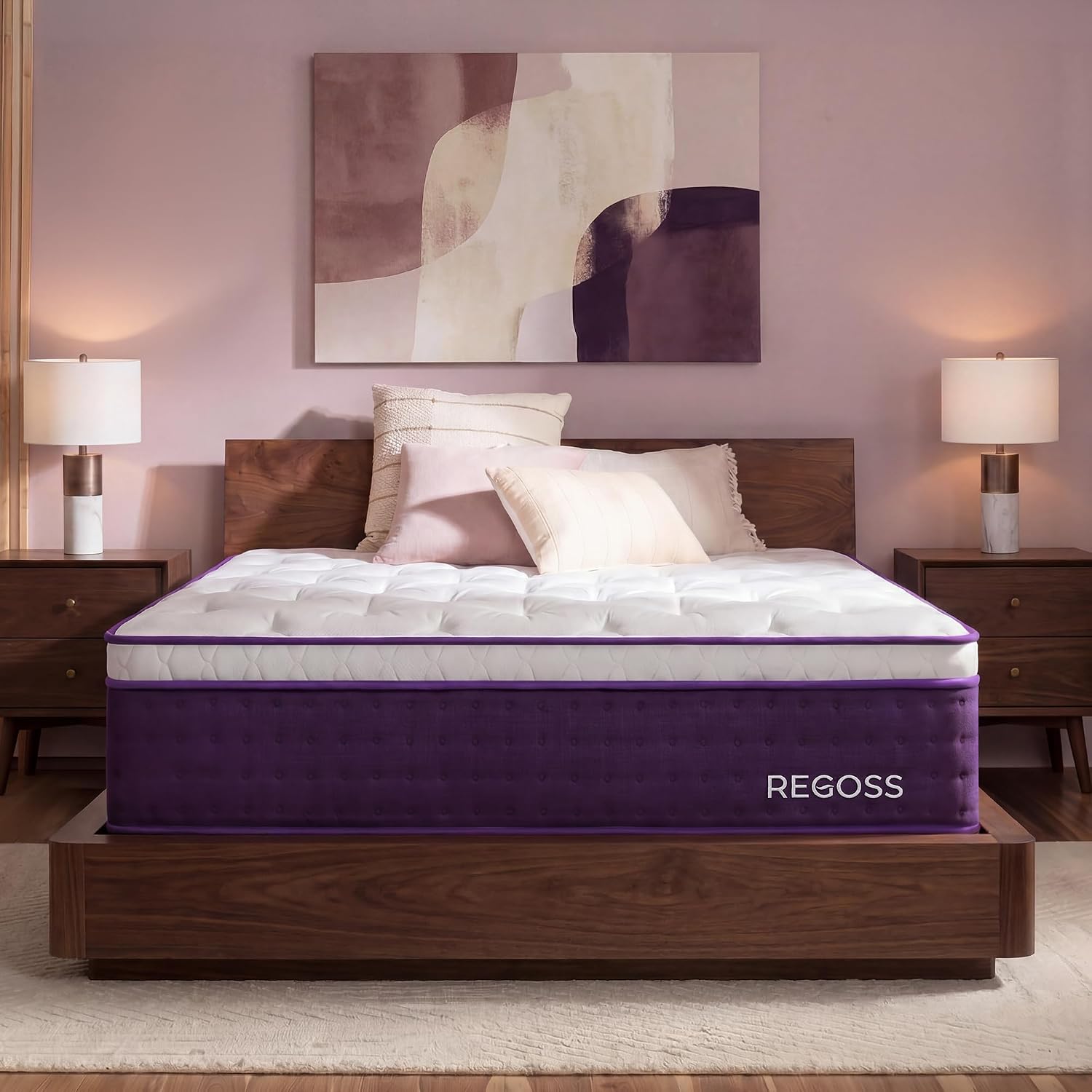 ソフトプラッシュクイーンマットレス 12インチ ハイブリッド - Memory Foam Mattress In A Box Queen のレビューと価格