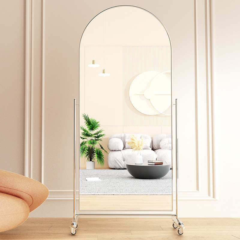 移動式ミラー ステンレス製 家庭用寝室用全身鏡 衣料品店用  - Full Length Mirror Jewelry Armoire のレビューと価格