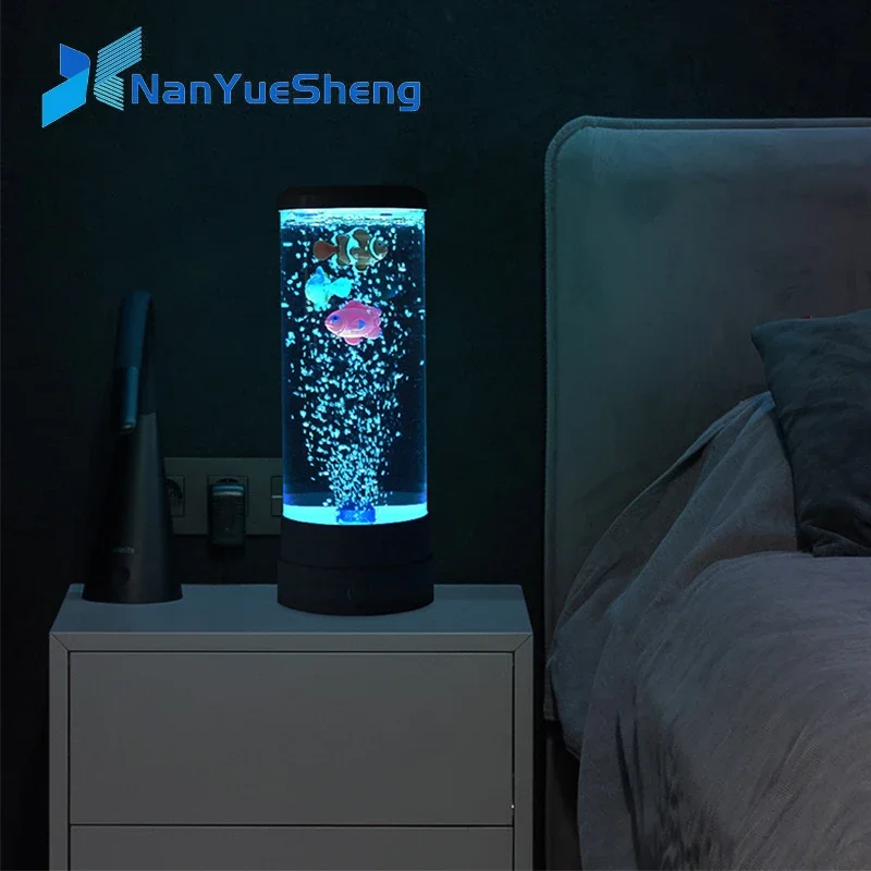 リモコン付きLEDフィッシュランプ,色が変わる装飾ライト,水 - Floating Nightstand With Led Light のレビューと価格
